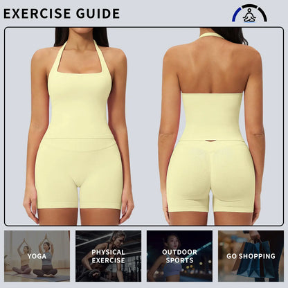 2 Piece Short Vest Set