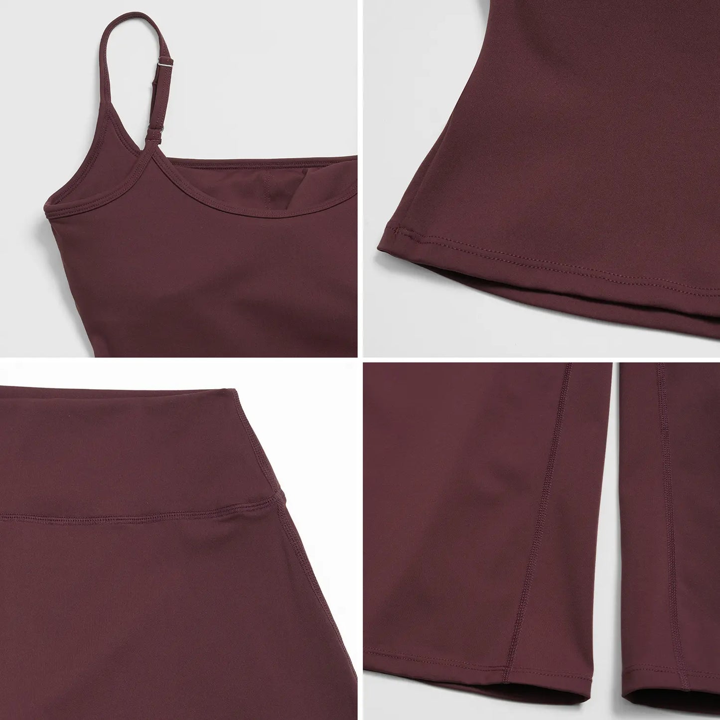 TIMEOFF Women'S 2 Piece Outfit, Square Neck Crop Cami & High Waist Wide Leg Pants Set, Soft 4-Way Stretch Fabric for Gym & Casual Loungewear, Women'S Clothes, Outfits