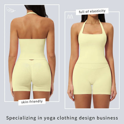 2 Piece Short Vest Set